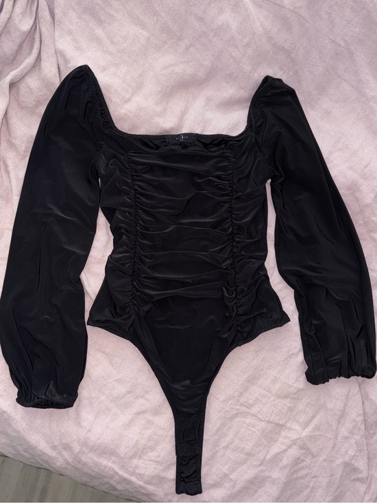 21 Saints Tops - 21 Saints Ruched, Long-sleeve Bodysuit